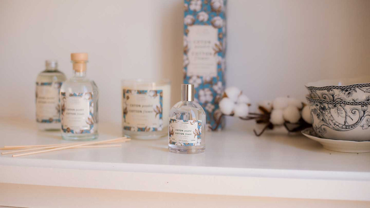 Cotton Flower home fragrances - Panier des Sens USA