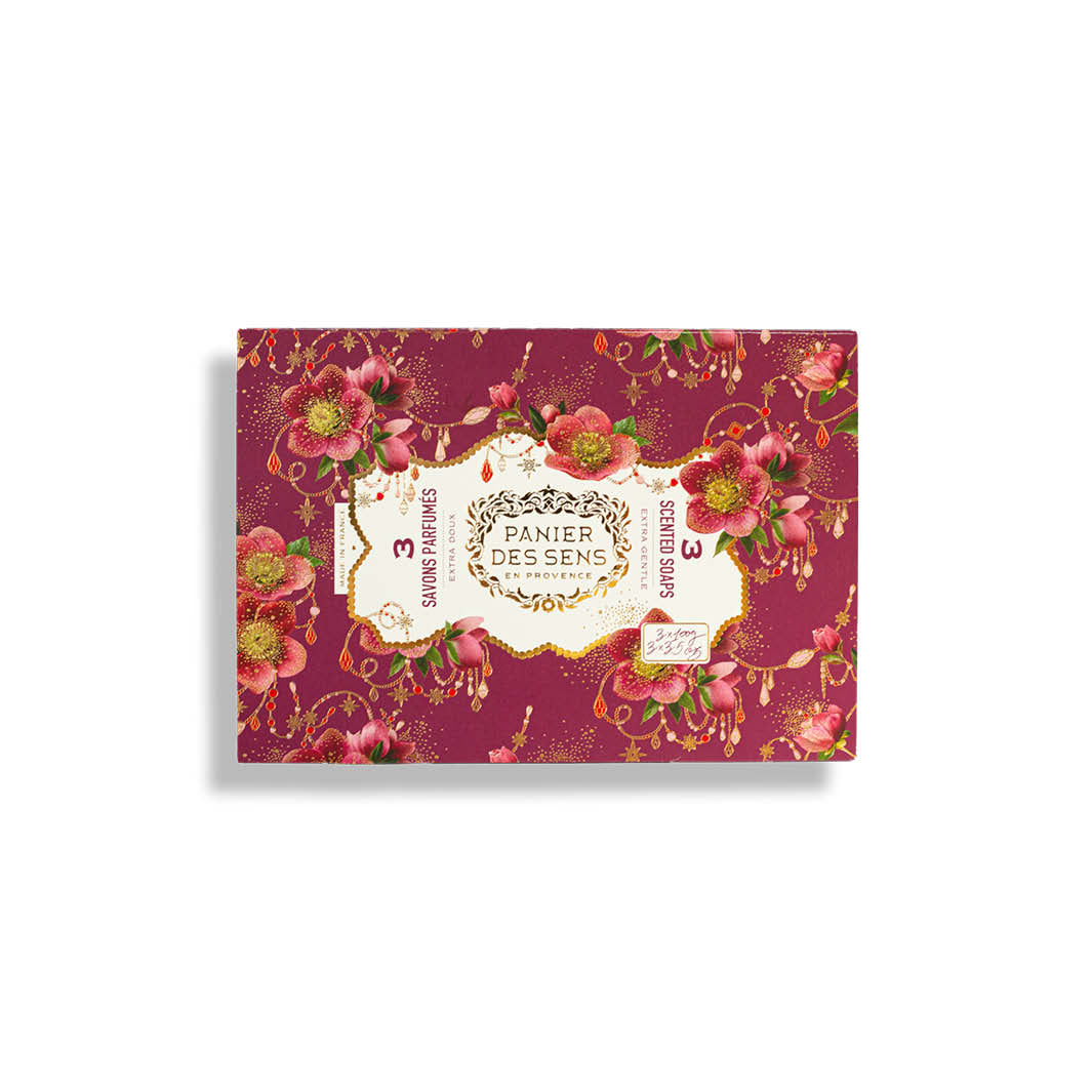 Christmas bar soap gift set – 3 scented soaps, 3.5 oz each