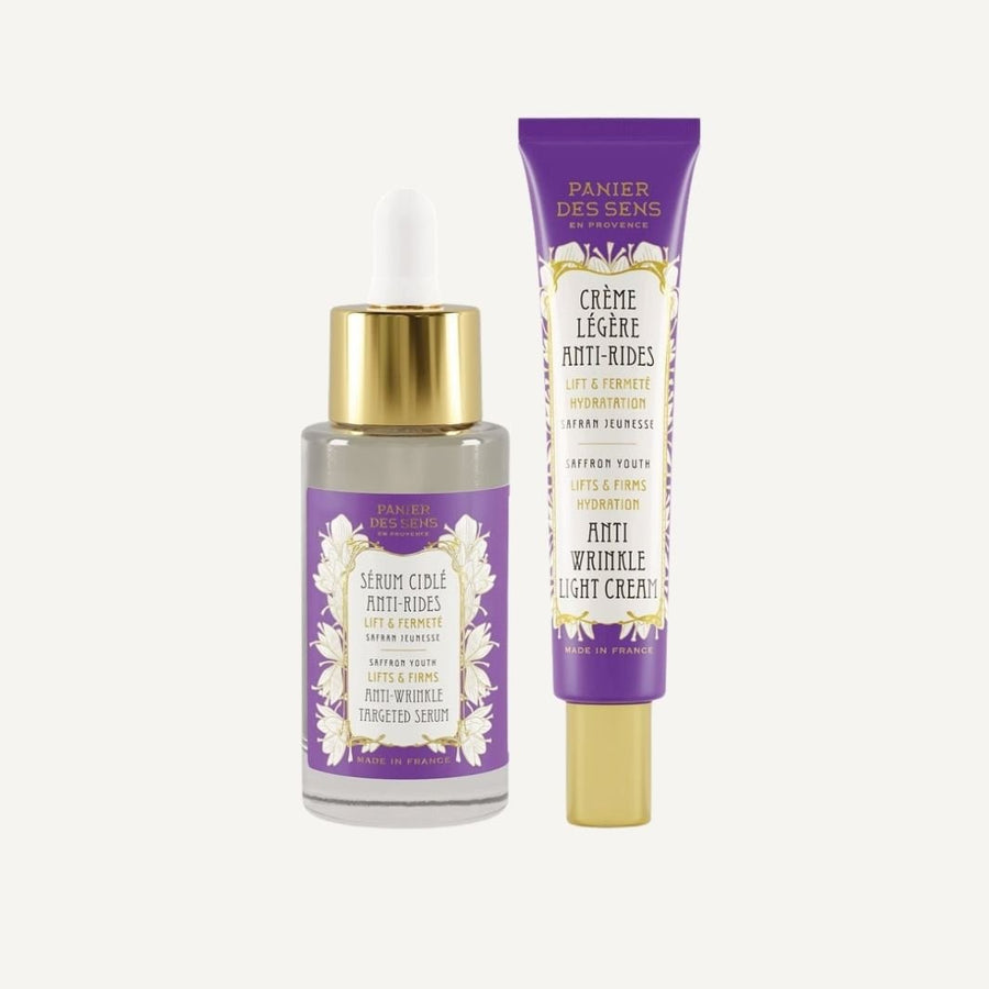 Anti - aging duo - anti - aging serum & light - textured lifting cream - Face Care - Panier des Sens USA