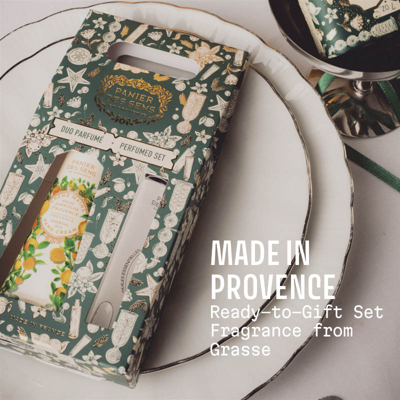 Christmas Duo Set Hand Cream + Roll - On Perfume – Energizing Provence - Gifts - Panier des Sens USA