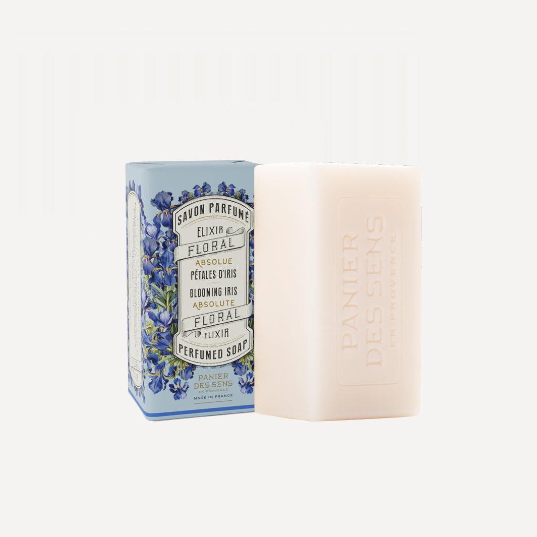 French Iris Soap Bar with Shea Butter – 5oz - Solid cosmetics - Panier des Sens USA