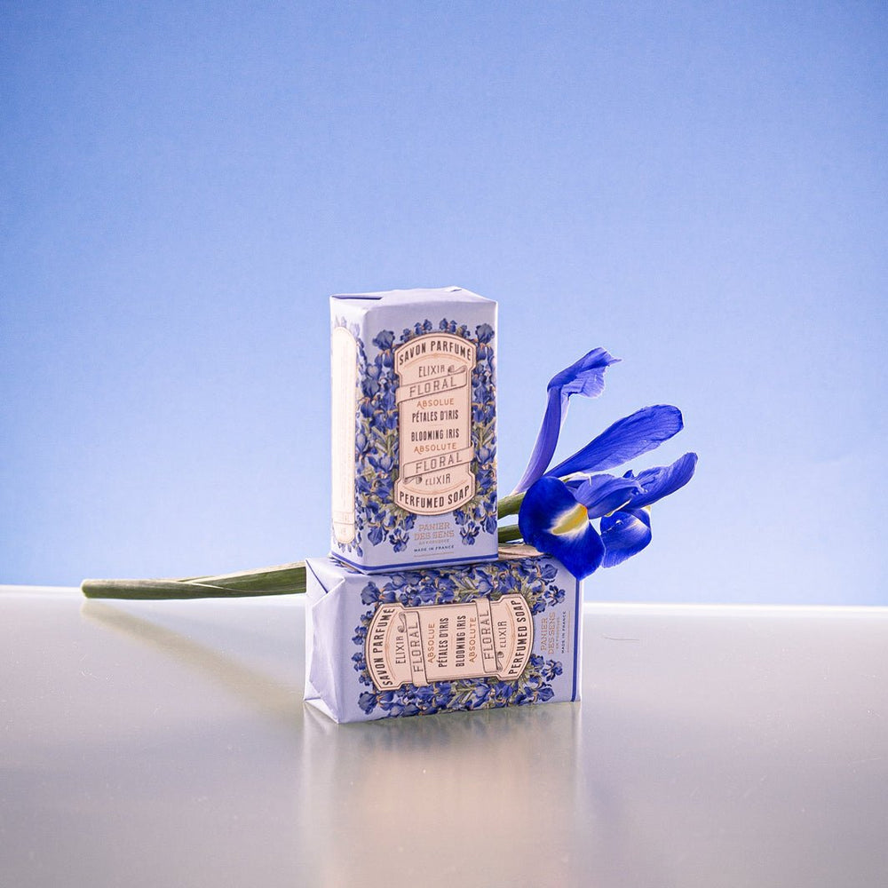French Iris Soap Bar with Shea Butter – 5oz - Solid cosmetics - Panier des Sens USA