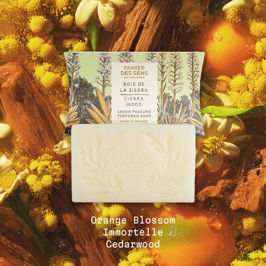 French Luxury Bar Soap - Sierra Wood - Solid cosmetics - Panier des Sens USA
