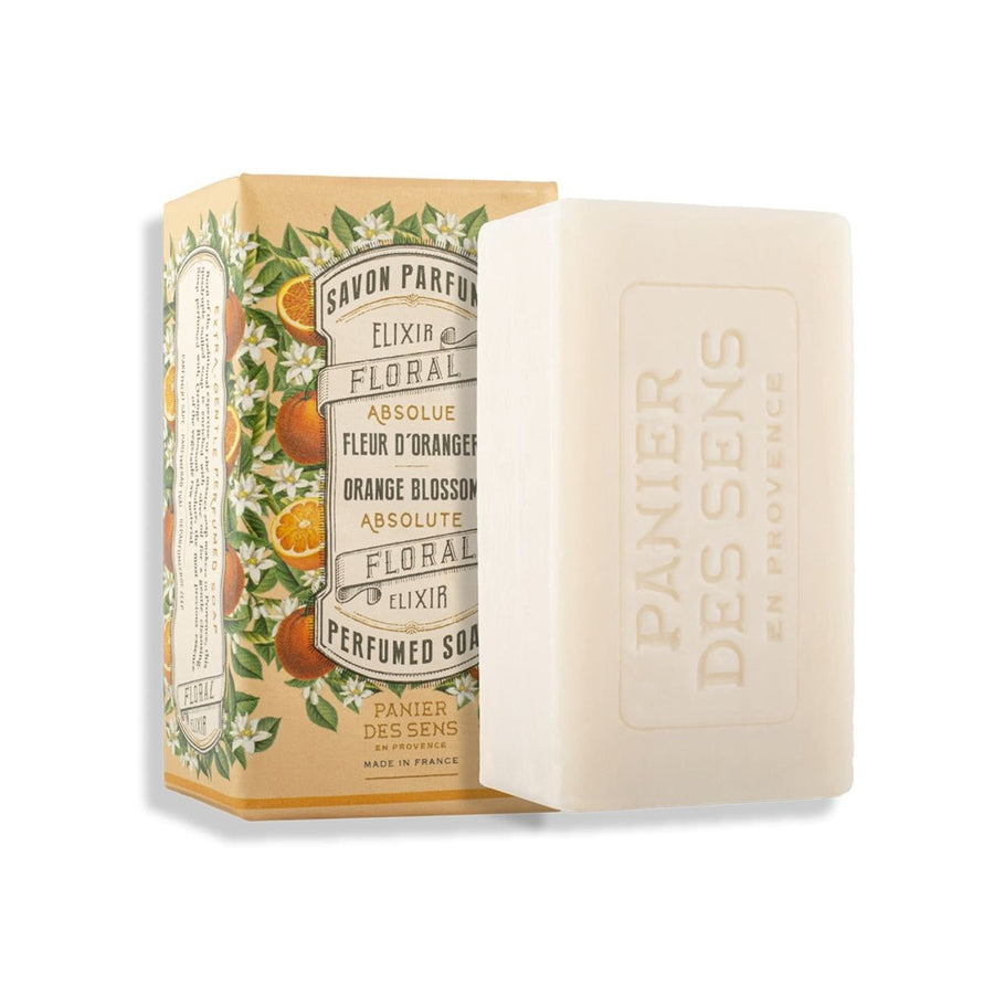 French Natural Orange Blossom Soap Bar with Olive Oil - 5oz - Solid cosmetics - Panier des Sens USA