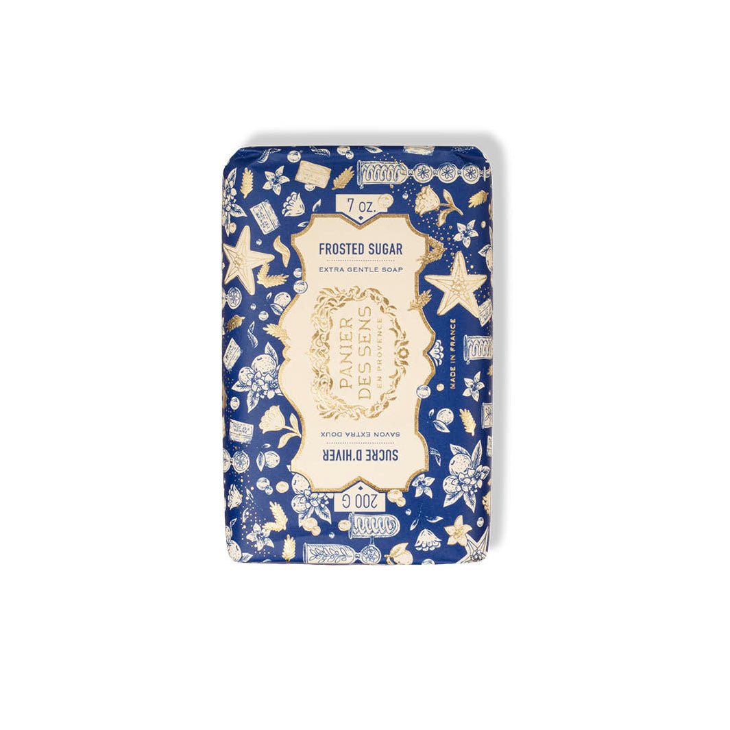 Frosted sugar Soap 7oz – Christmas Limited Edition - Solid cosmetics - Panier des Sens USA