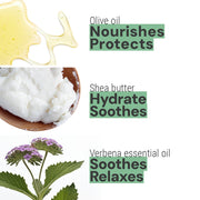 Hand cream 2.5 floz - Energizing Verbena - Hand care - Panier des Sens USA
