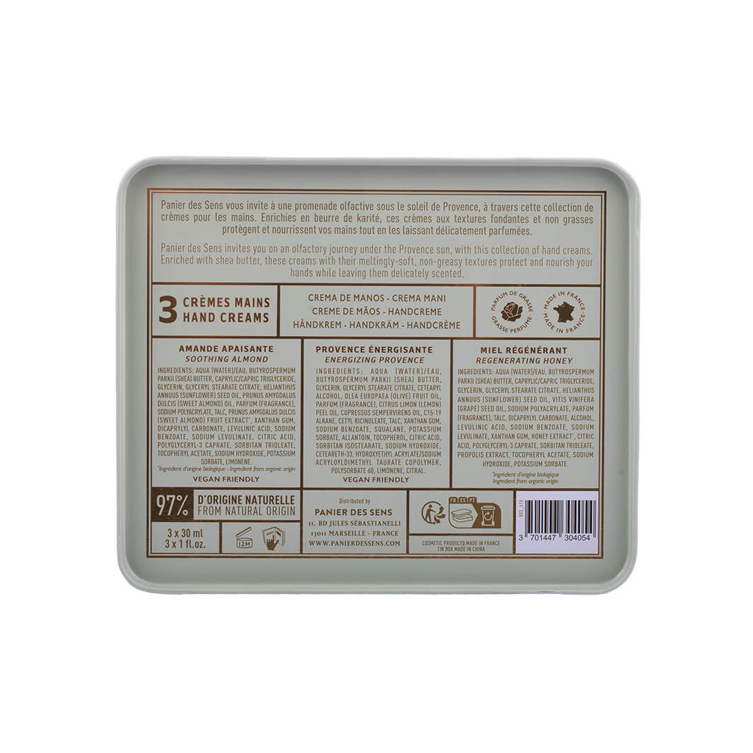 Hand Cream Set - Honey, Almond, and Provence (3x30ML) - Panier des Sens USA