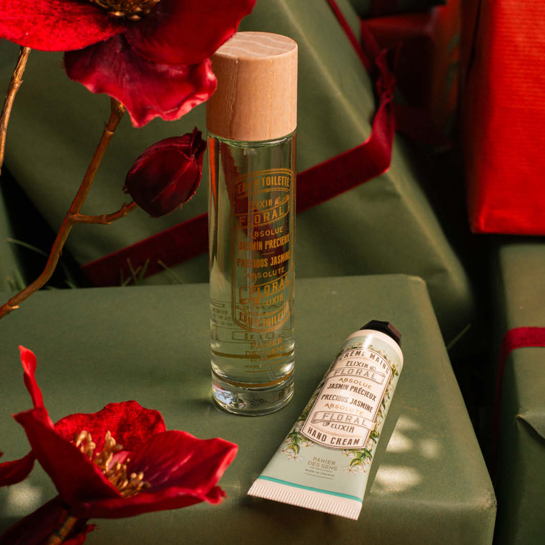 Jasmine Perfume Gift Set – Eau de Toilette 1.7 fl oz + Hand Cream 1 fl oz - CHRISTMAS - Panier des Sens USA