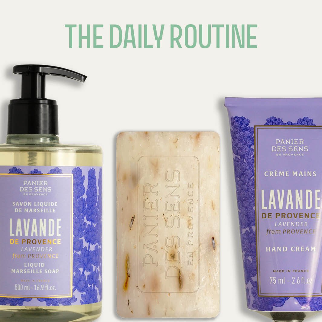 Jabón en pastilla exfoliante de lavanda - Jabón en pastilla - Panier des Sens