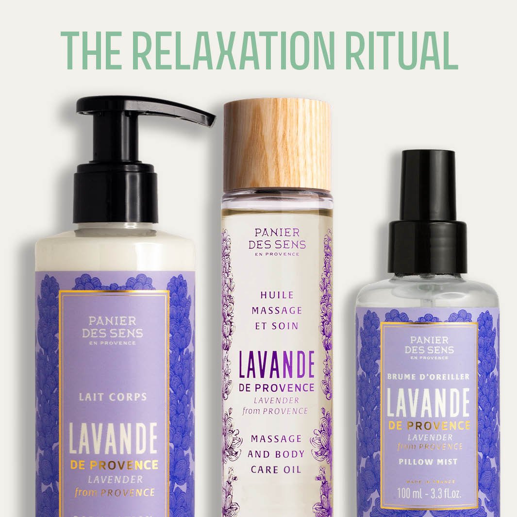 Lavender Massage Oil – Relaxing Body Oil 3.4 fl oz - Body Care - Panier des Sens USA