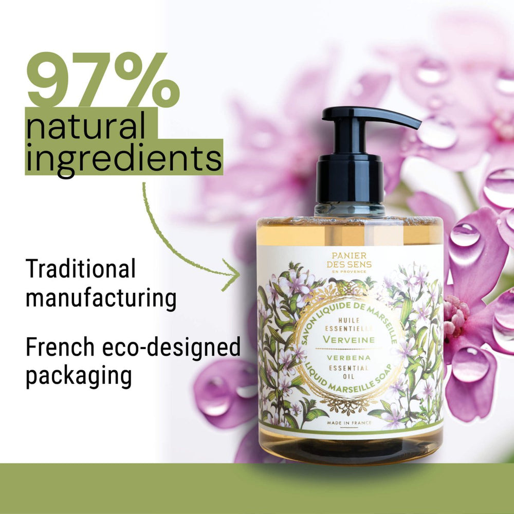 Lemon verbena hand soap - Liquid Marseille Soap - Panier des Sens USA