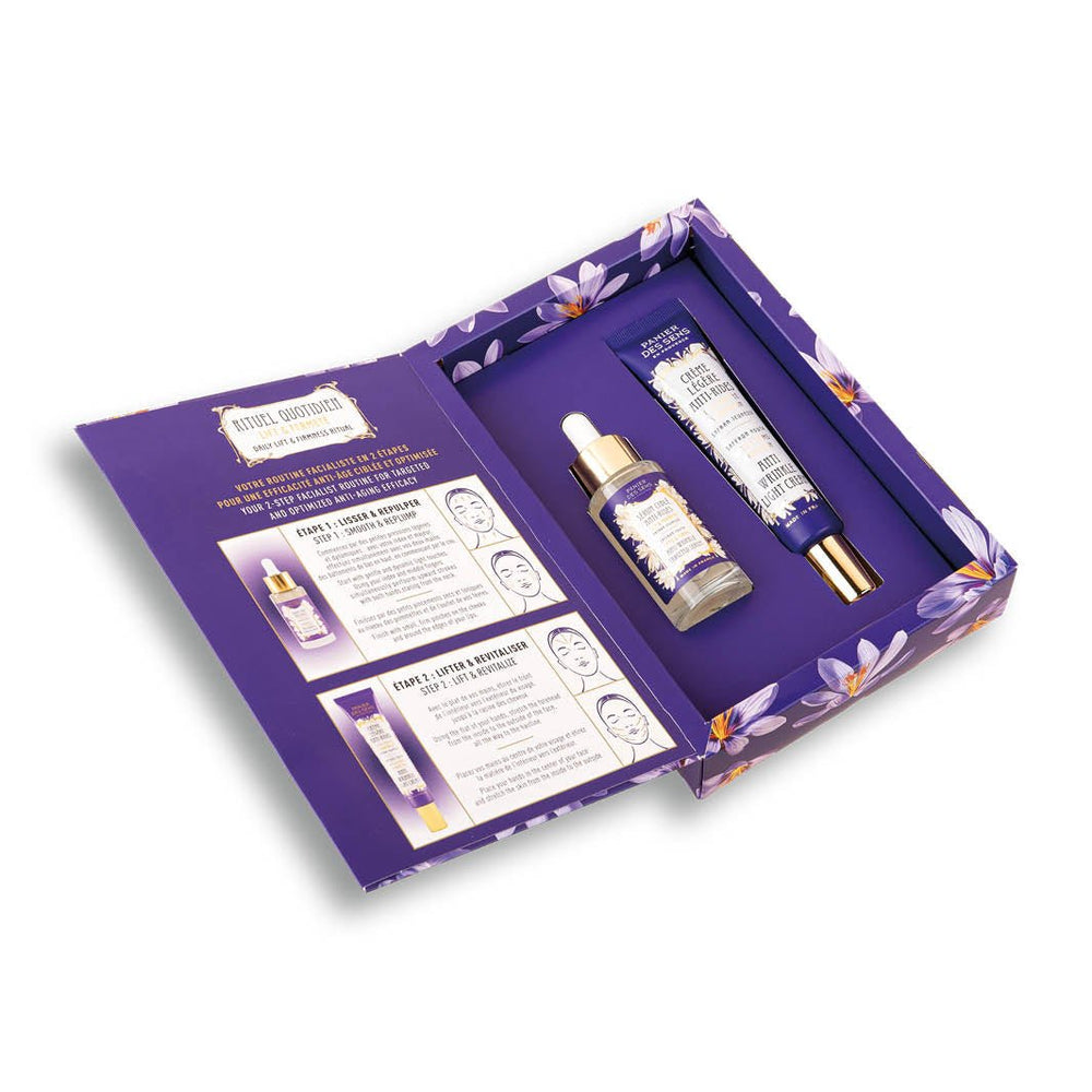 Lift & Firm women's anti - aging skincare set - Targeted serum and light cream - Face Care - Panier des Sens USA