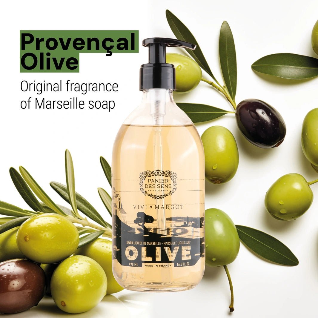 Limited Edition Liquid Marseille Soap - Olive savon liquide de Marseille - Liquid Marseille Soap - Panier des Sens USA