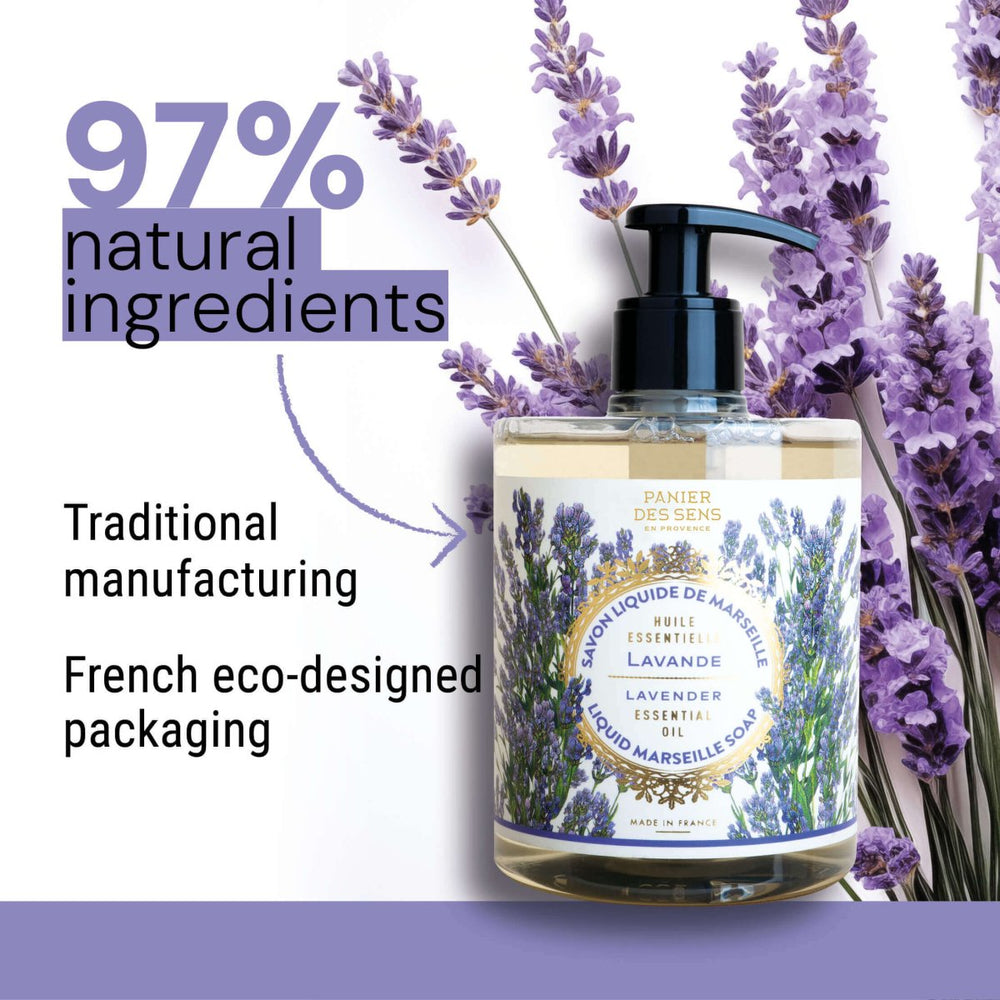 Liquid Marseille soap - Lavender savon liquide de Marseille - Liquid Marseille Soap - Panier des Sens USA