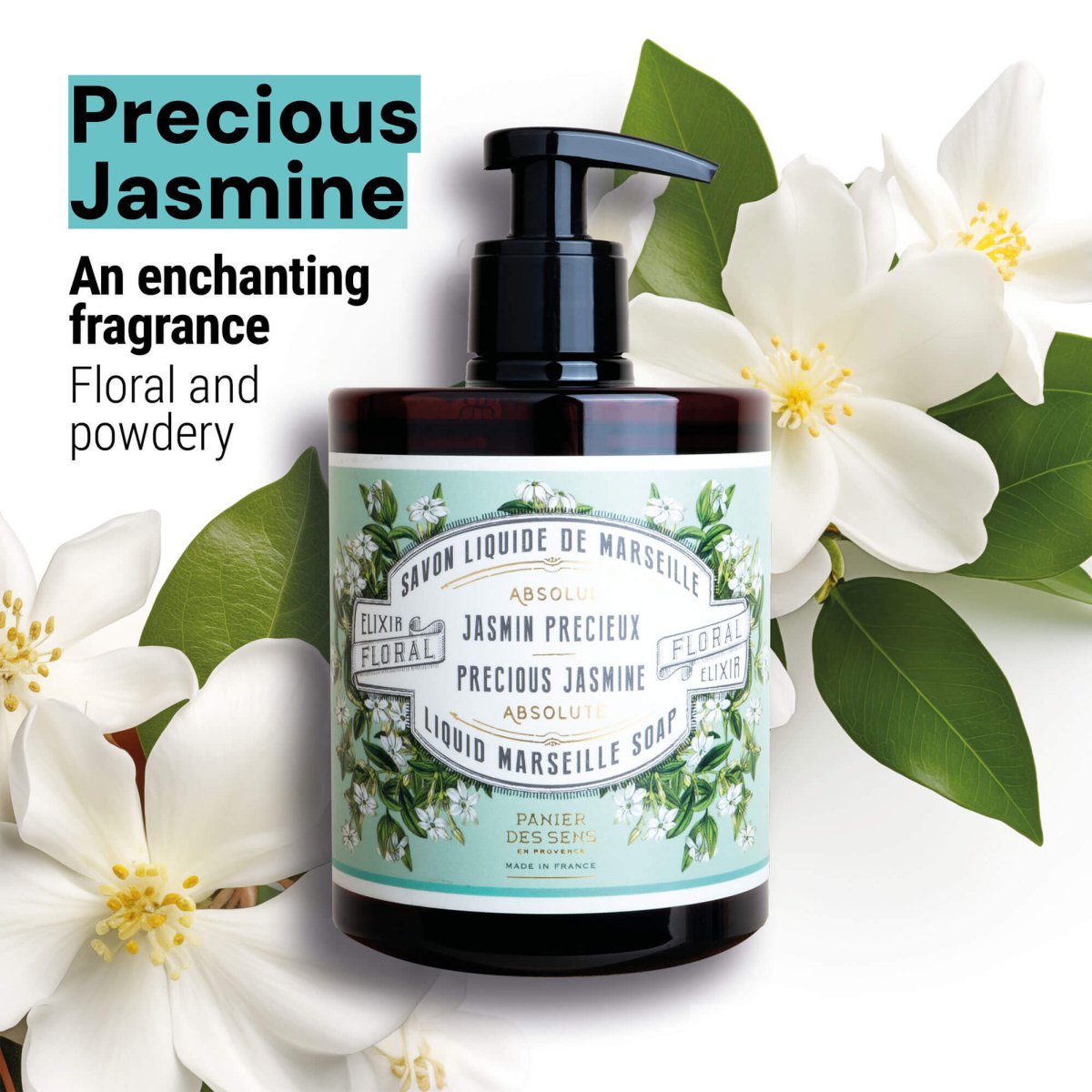Jabón líquido de Marsella - Precioso jazmín - Jabón líquido de Marsella - Panier des Sens USA
