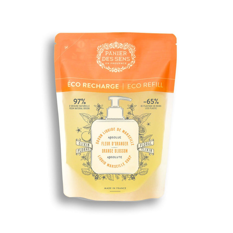 Liquid Marseille Soap Refill - Orange Blossom Hand Soap - Eco - refills - Panier des Sens USA