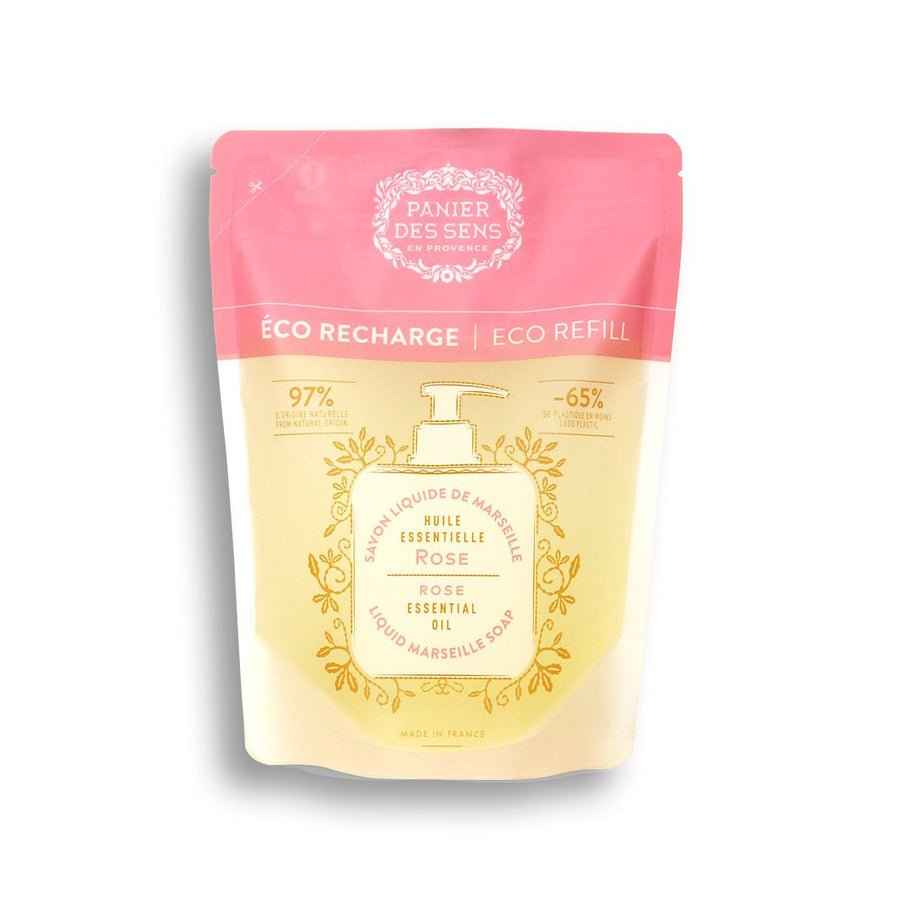Liquid Marseille Soap Refill - Rejuvenating Rose - Eco - refills - Panier des Sens USA