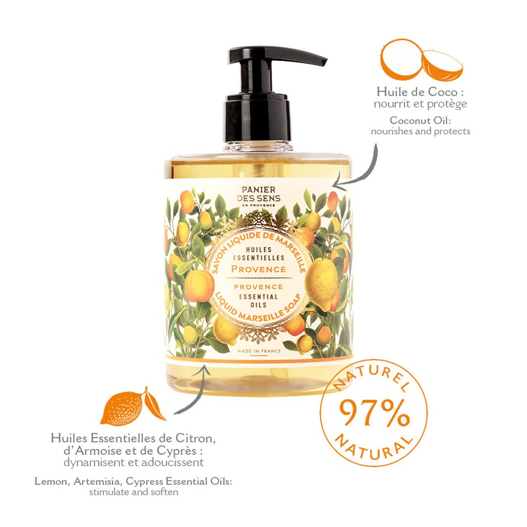 Liquid Marseille soap - Soothing Provence - Liquid Marseille Soap - Panier des Sens USA