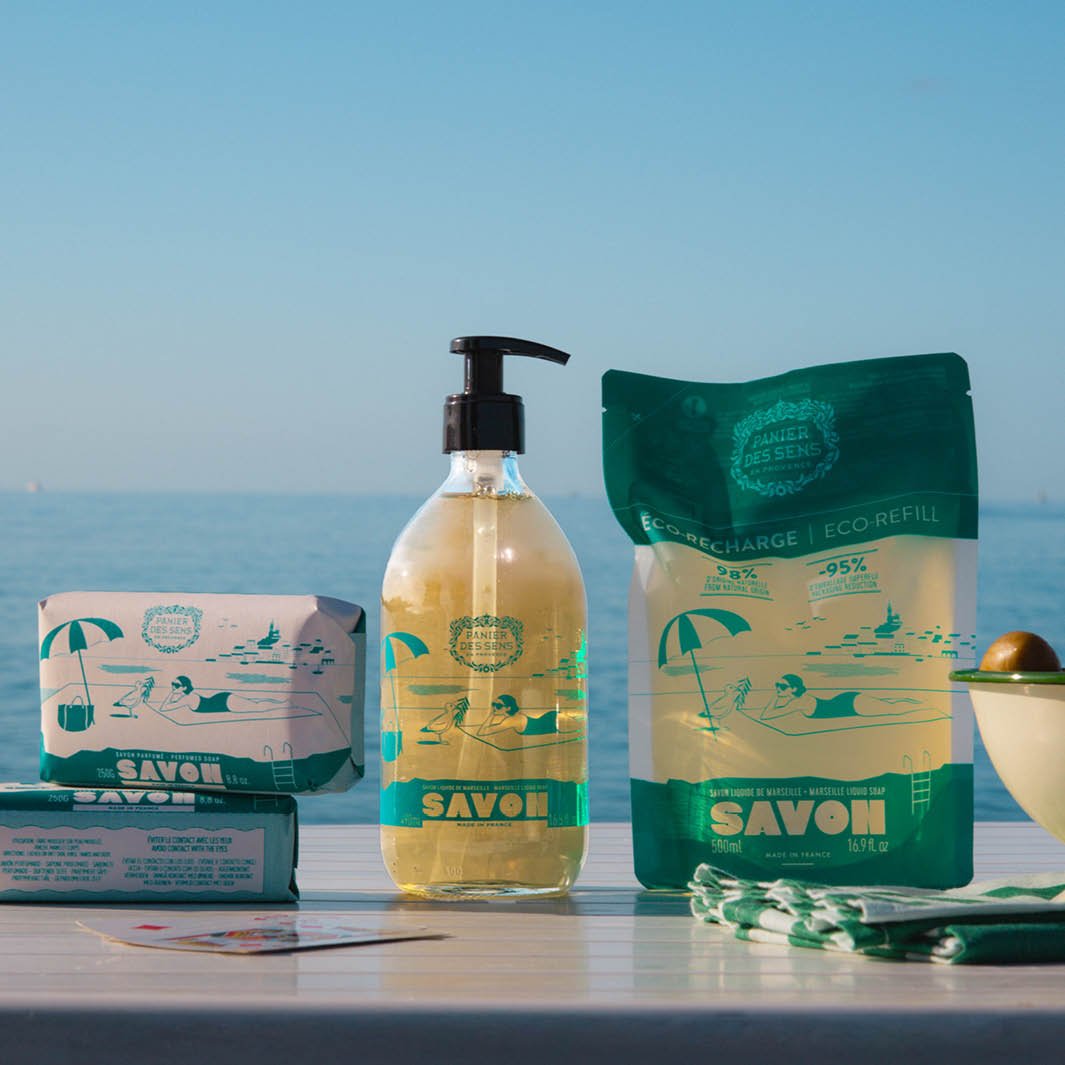Marseille Olive Liquid Soap 490ml - Liquid Marseille Soap - Panier des Sens USA