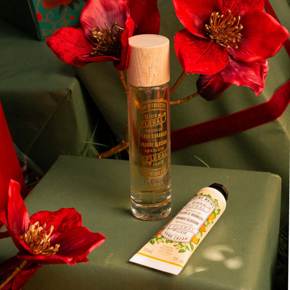 Orange Blossom Perfume Gift Set – Eau de Toilette 1.7 fl oz + Hand Cream 1 fl oz - CHRISTMAS - Panier des Sens USA