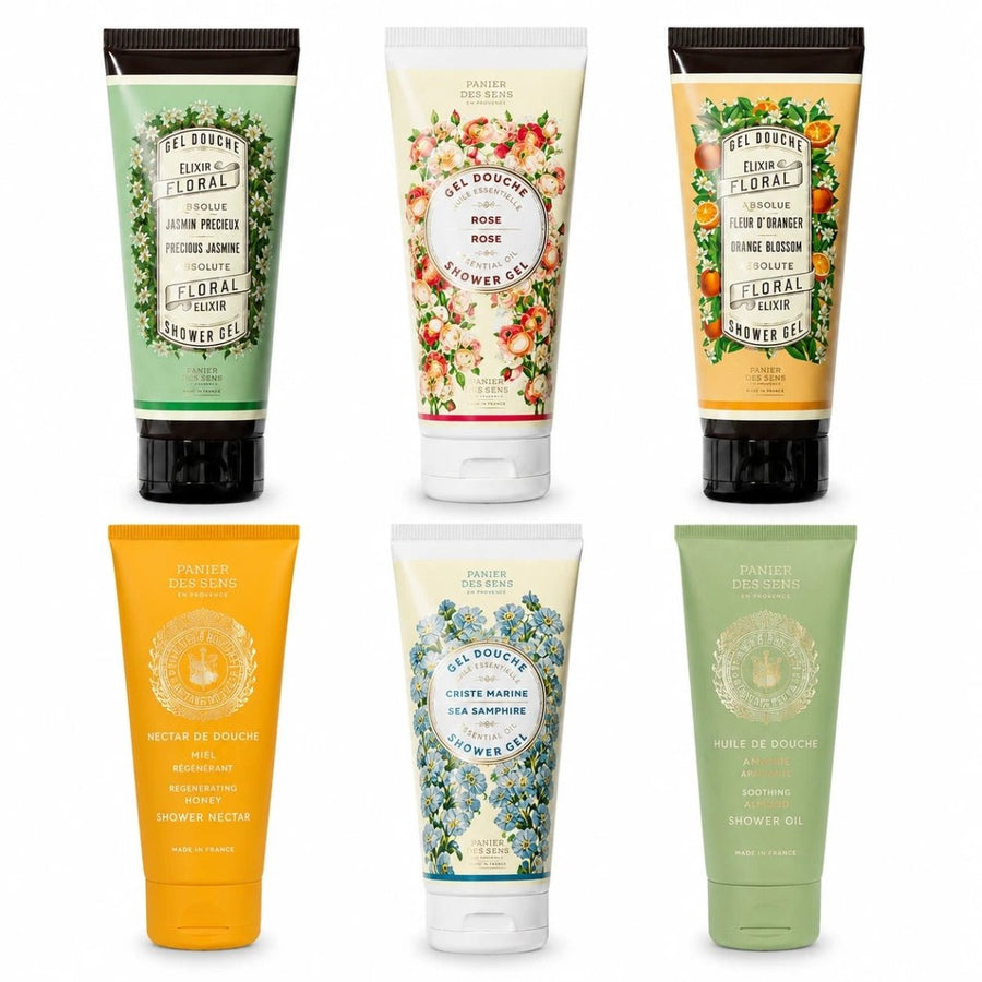 Pack of 6 Multi-Scented Shower Gels (6.7 fl.oz.) - Shower gel - Panier des Sens USA