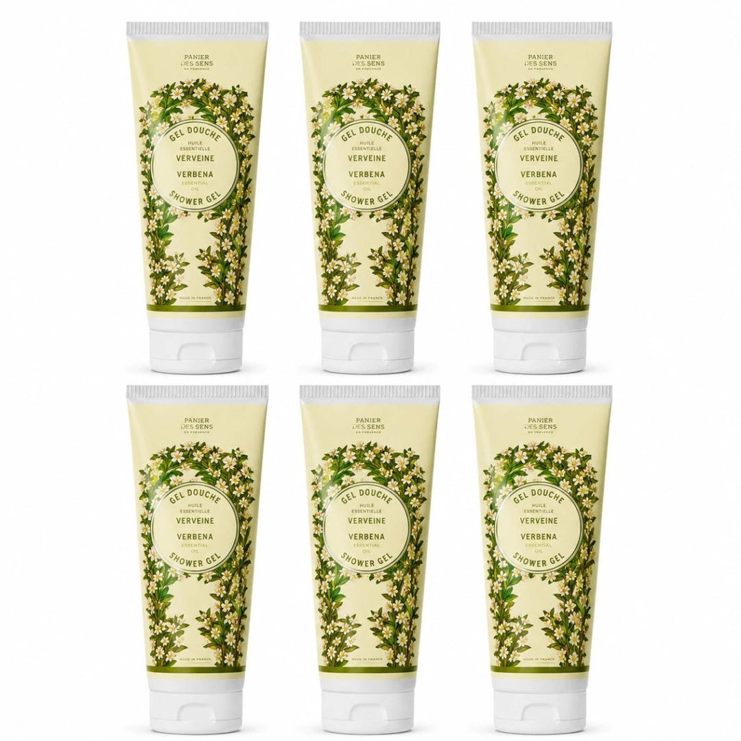 Set of 6 Verbena Shower Gels (6.7 fl.oz.) - Shower gel - Panier des Sens USA