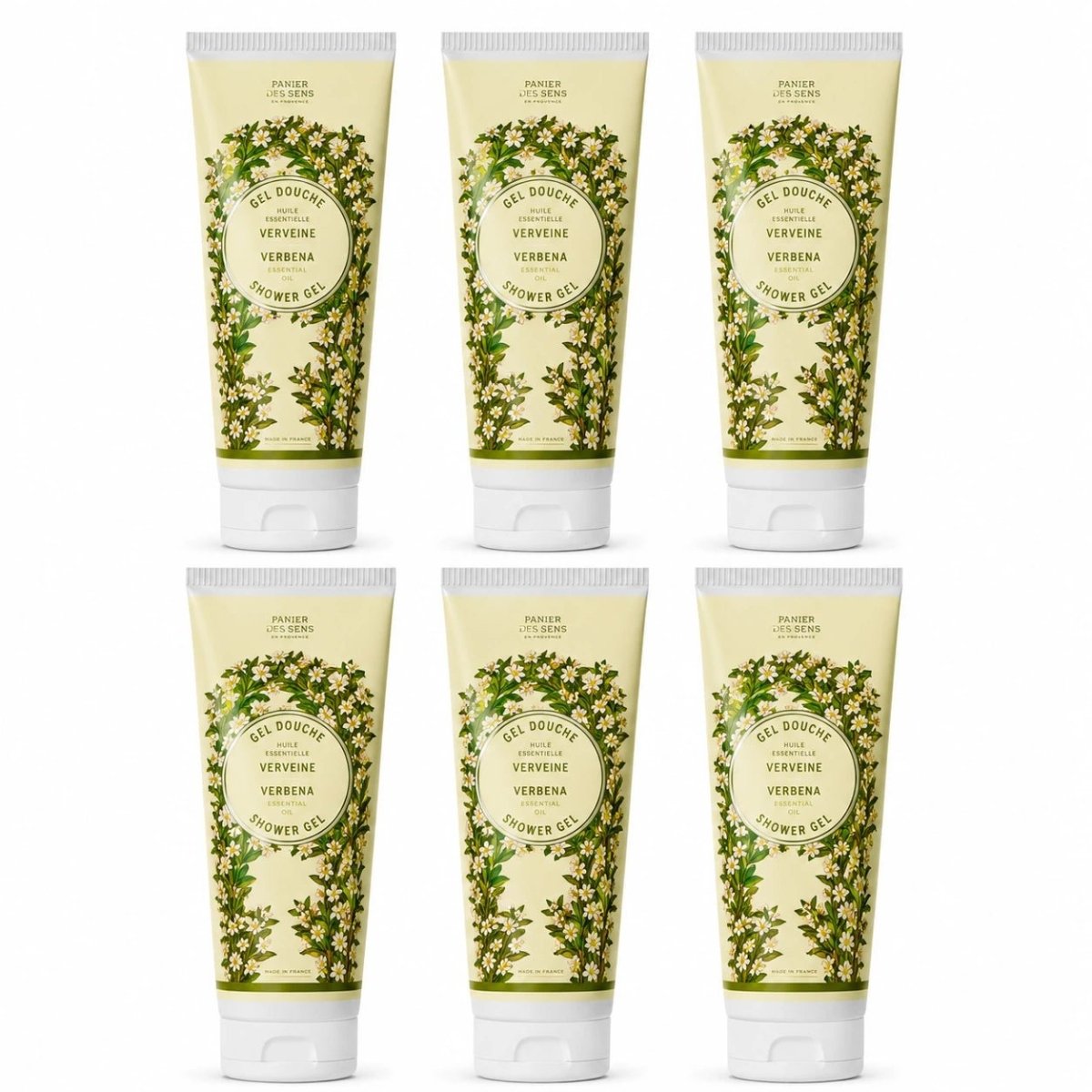 Set of 6 Verbena Shower Gels (6.7 fl.oz.) - Shower gel - Panier des Sens USA