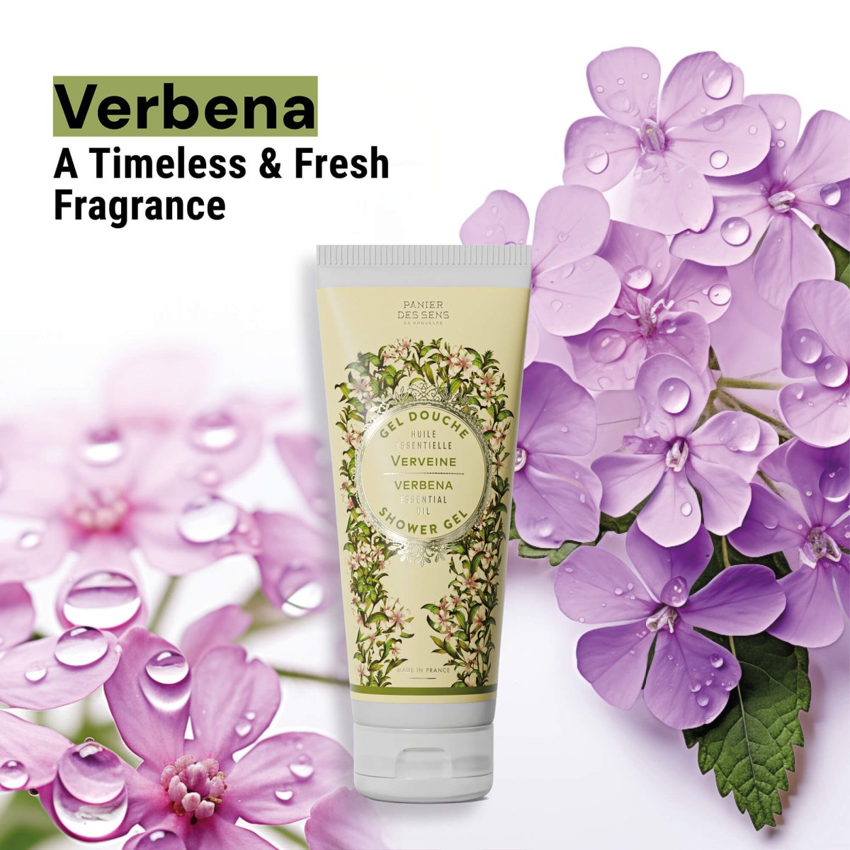 Shower gel - Energizing Verbena (6.7 fl.oz.) - Shower gel - Panier des Sens USA