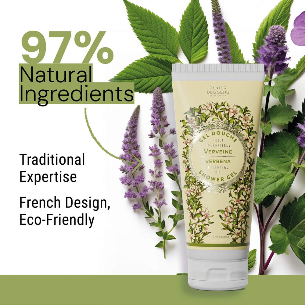 Shower gel - Energizing Verbena (6.7 fl.oz.) - Shower gel - Panier des Sens USA