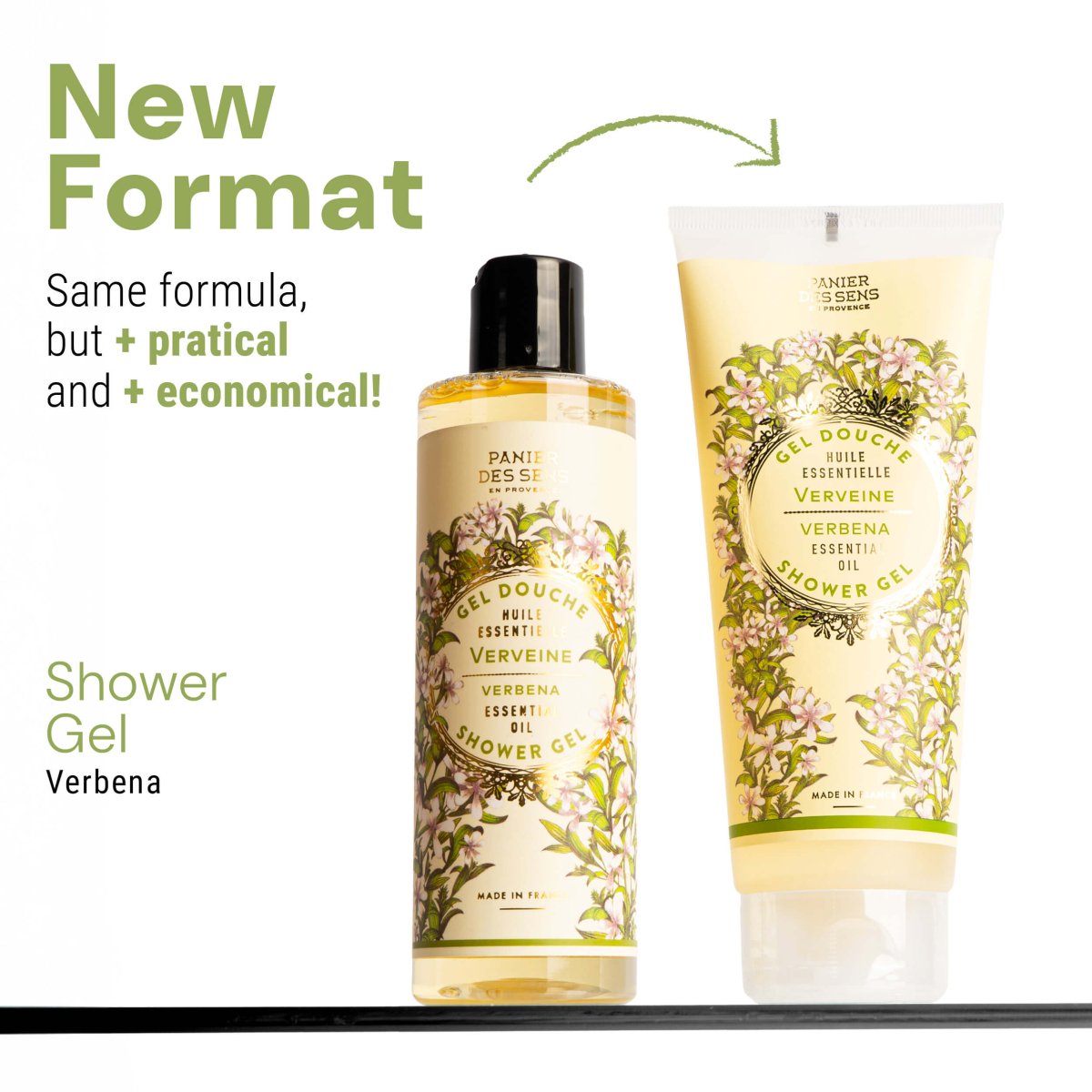 Shower gel - Energizing Verbena (6.7 fl.oz.) - Shower gel - Panier des Sens USA