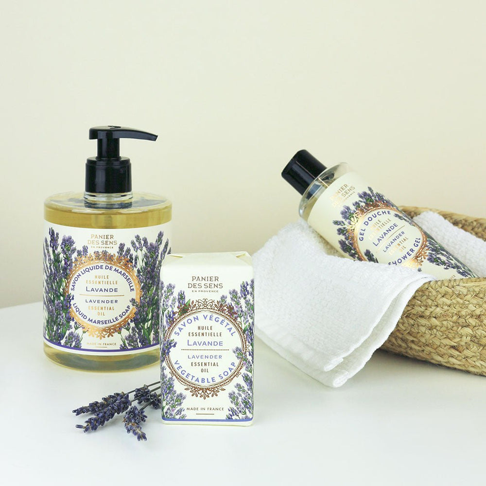 French Lavender Natural Soap Bar with Essential Oil – 5oz - Solid cosmetics - Panier des Sens USA
