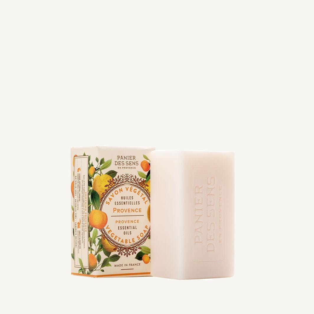 French Lemon Natural Soap Bar with Cypress Essential Oils – 5oz - Solid cosmetics - Panier des Sens USA
