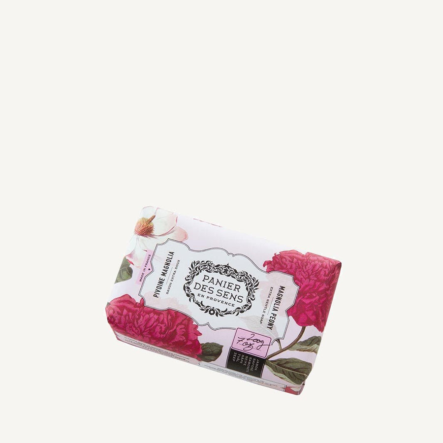 French Magnolia Natural Soap with Peony and Shea Butter – 7oz - Solid cosmetics - Panier des Sens USA