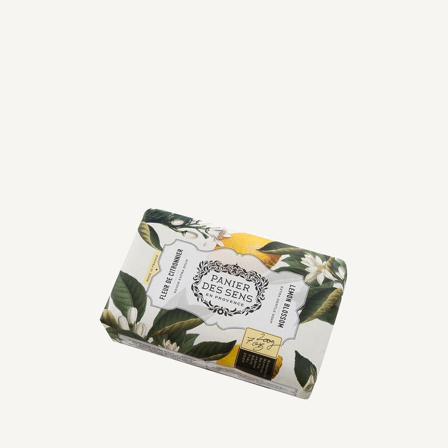 French Natural Bar Soap with Lemon Blossom and Shea Butter – 7oz - Solid cosmetics - Panier des Sens USA