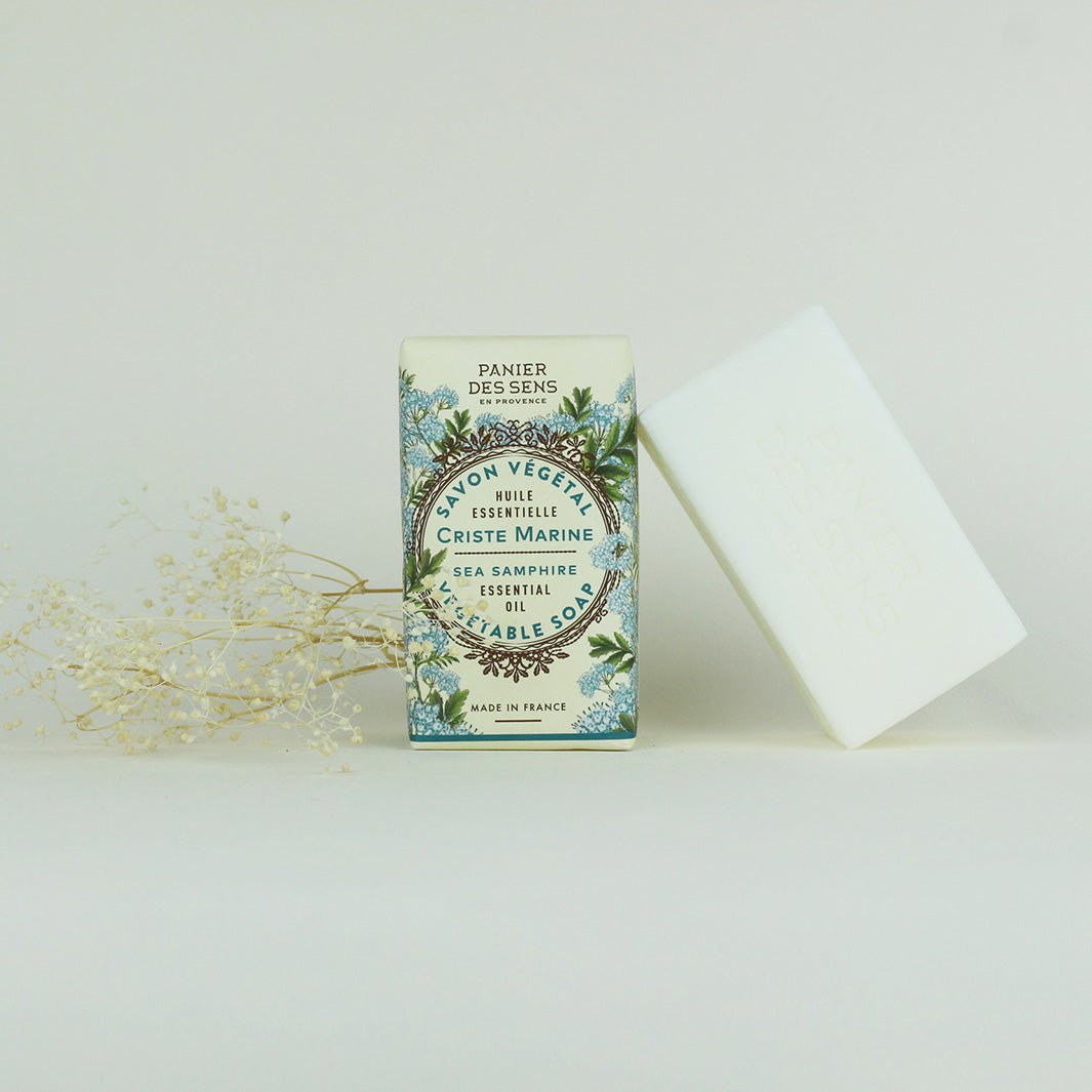 French Sea Samphire Soap Bar with Essential Oil – 5oz - Solid cosmetics - Panier des Sens USA