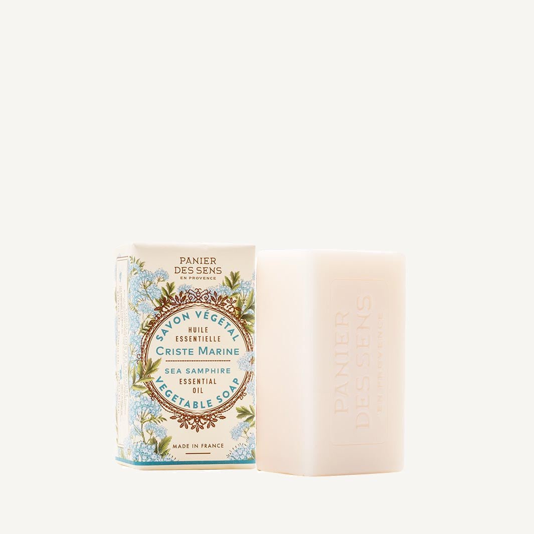 French Sea Samphire Soap Bar with Essential Oil – 5oz - Solid cosmetics - Panier des Sens USA