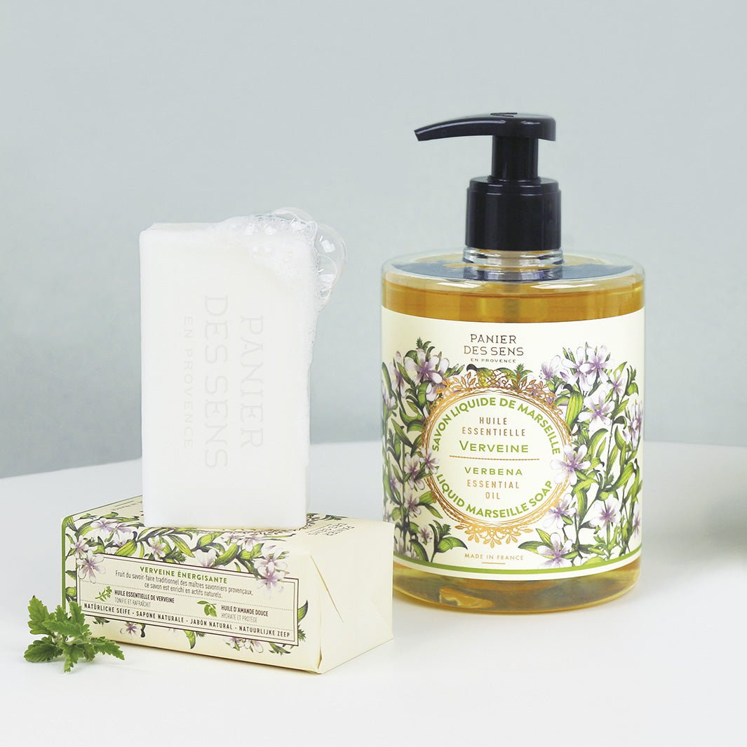 Jabón Natural de Verbena Francesa con Aceite Esencial - 5oz - Cosméticos sólidos - Panier des Sens USA