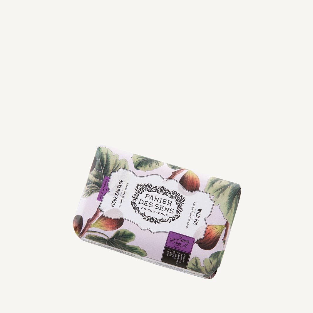 French Wild Fig Natural Soap Bar with Shea Butter – 7oz - Solid cosmetics - Panier des Sens USA