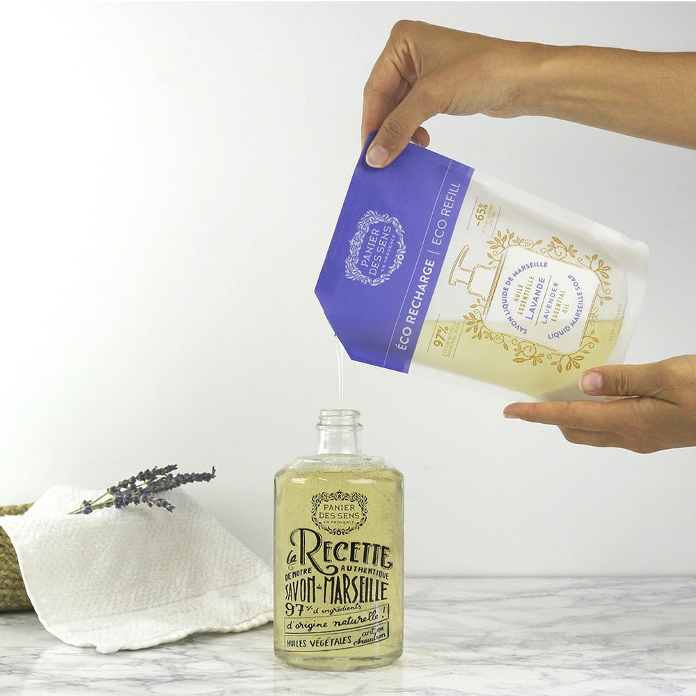 Liquid Marseille Soap Refill - Lavender Hand Soap - Eco - refills - Panier des Sens USA