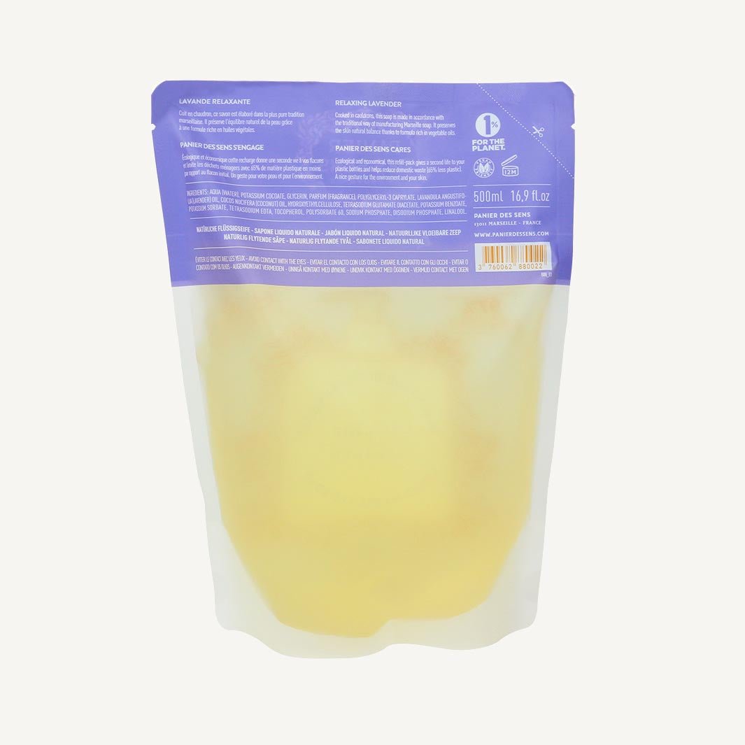 Liquid Marseille Soap Refill - Lavender Hand Soap - Eco - refills - Panier des Sens USA