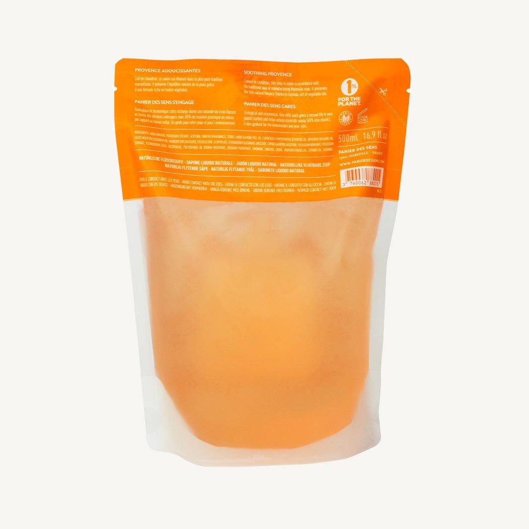 Liquid Marseille Soap Refill - Soothing Provence Soap - Eco - refills - Panier des Sens USA