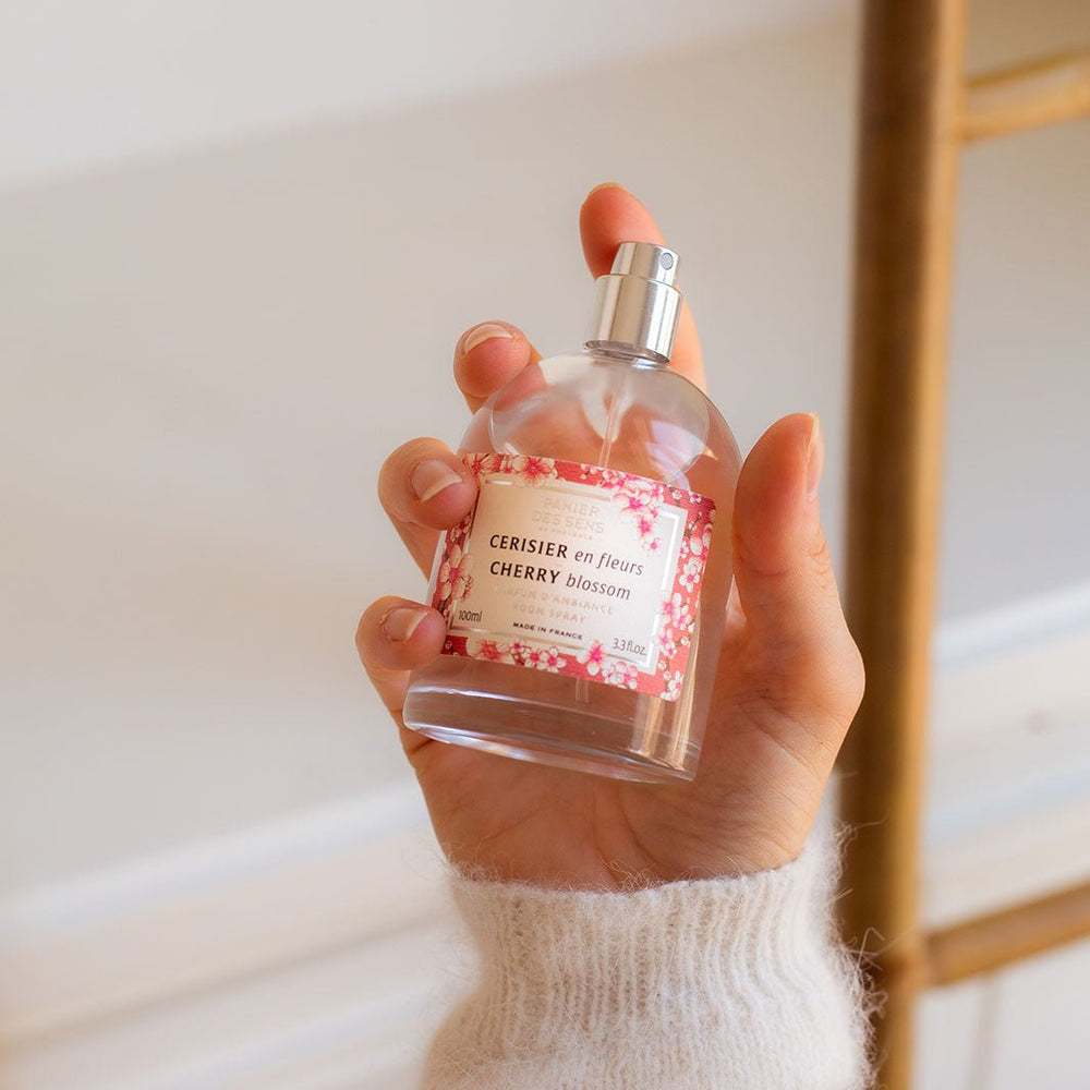 Room Spray - Cherry Blossom Fragrance - Natural home fragrance - Panier des Sens USA