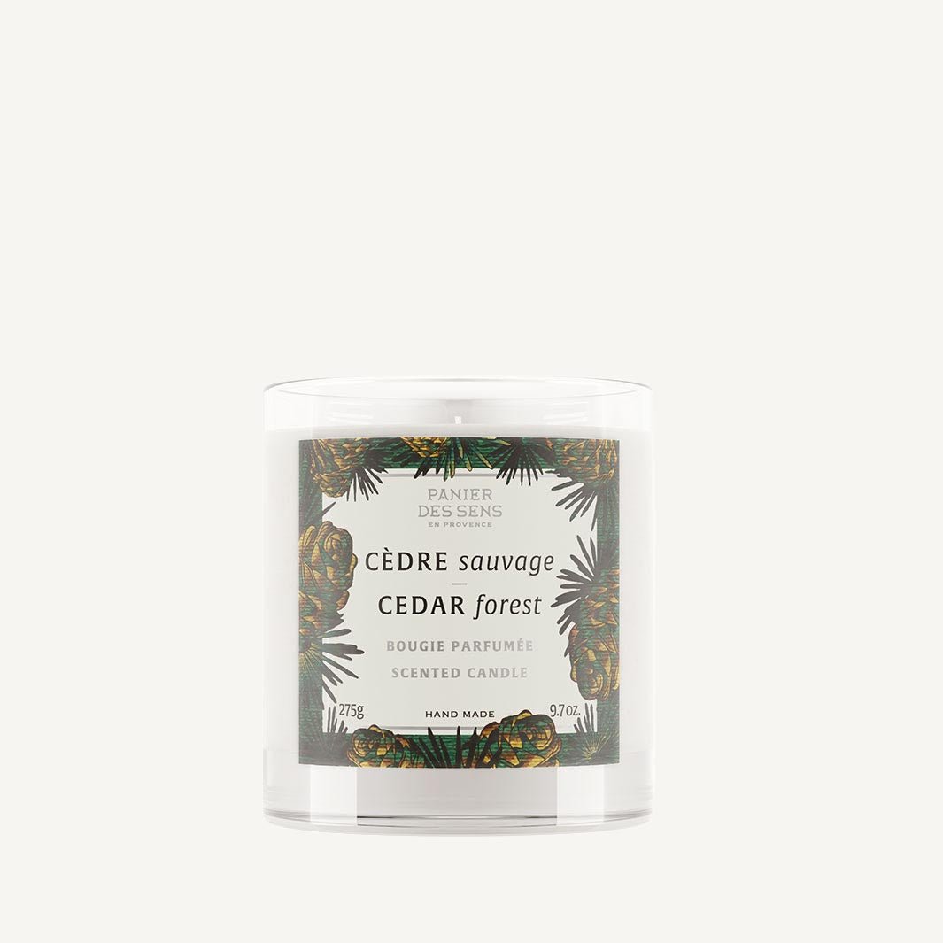 Vela perfumada - Vela vegana de cedro 0,61 lb - Velas perfumadas - Panier des Sens USA