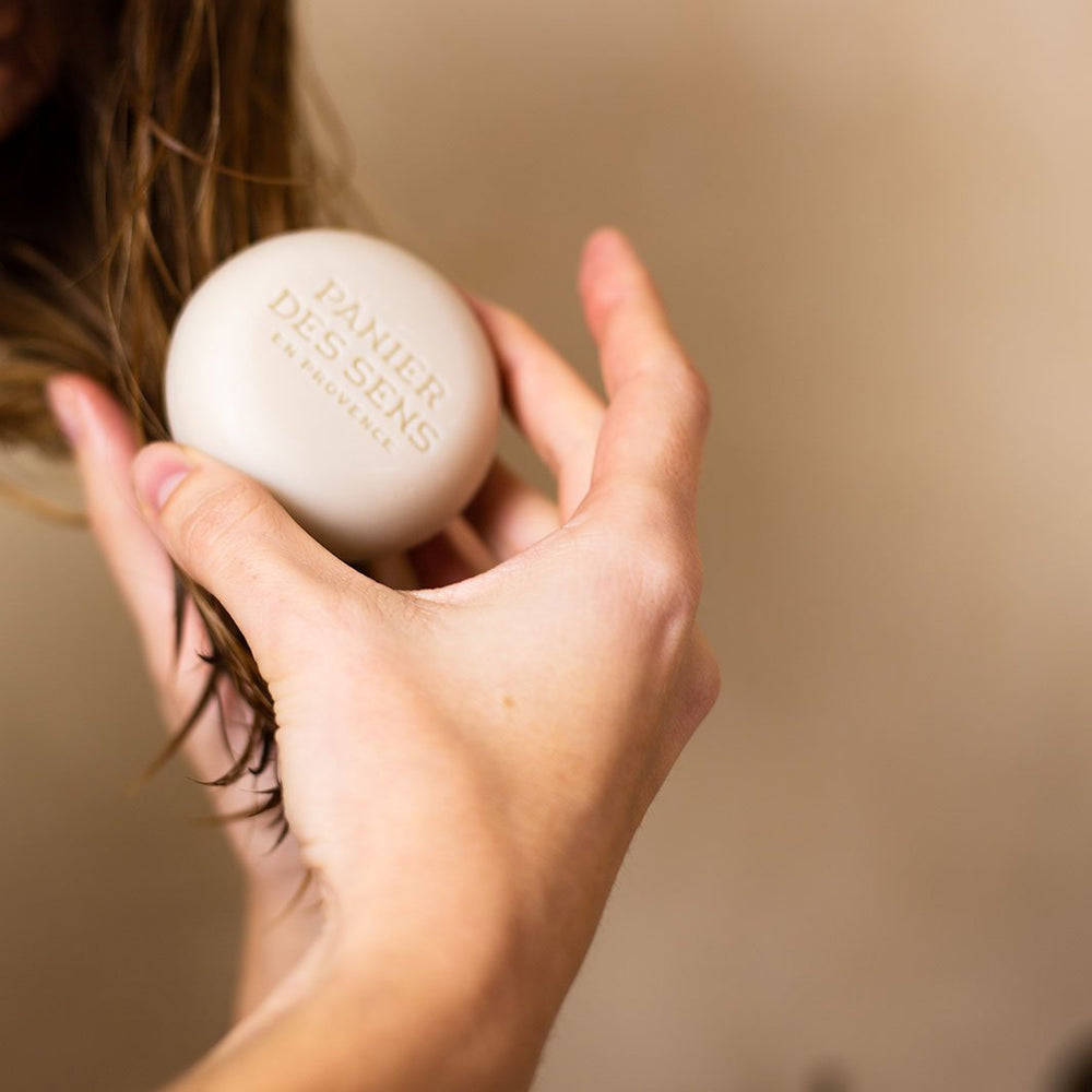 Solid Shampoo Bar with Sweet Almond Oil Natural - 2.5oz - Solid cosmetics - Panier des Sens USA