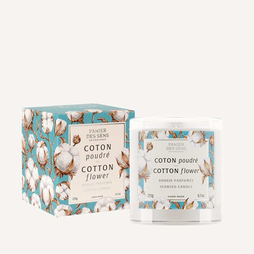 Scented Candle - Cotton Flower Vegan Candle 0,61 lb - Scented candles - Panier des Sens USA